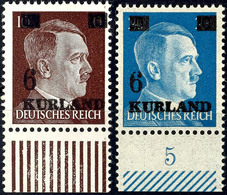 4267 6 Auf 10 Und 6 Auf 20 Pf. In Angegebener Type Tadellos Postfrisch, Tiefst Gepr. Van Loo BPP, Mi. 80,-, Katalog: 2wz - Sonstige & Ohne Zuordnung