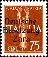 4539 25 C. - 2 L. Flugpostmarken, 7 Verschiedene Werte (ohne Mi.-Nr. 29 Und 30), Aufdrucktype I, Tadellos Postfrisch, Fo - Deutsche Bes.: Zara