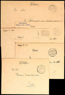 4566 1939, 5 Feldpost-Dienstbriefe (1x Im Format DIN A5) Mit Handschriftlicher Angabe Der Feldpost-Nr. Bzw. Mit Dienst-S - Sonstige & Ohne Zuordnung