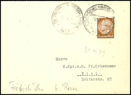 4574 1939, Marineschiffspost-Stpl. DEUTSCHE KRIEGSMARINE Nr. 22 Vom 30.4.39 (verwackelt Abgeschlagen) Auf Textloser Post - Sonstige & Ohne Zuordnung