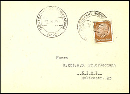 4575 1939, Marineschiffspost-Stpl. DEUTSCHE KRIEGSMARINE Nr. 22 Vom 30.4.39 Auf Textloser Postkarte Mit 3 Pfg Hindenburg - Sonstige & Ohne Zuordnung