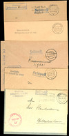 4583 1939/44, 5 Feldpost-Dienstbriefe: Kommando 1. Torpedoboots-Flottille (Fp-Nr. M 06387) Vom 26.1.40, Kommando 2. Torp - Sonstige & Ohne Zuordnung