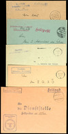 4608 1940/44, 5 Feldpost-Dienstbriefe Der Torpedoboote "T 1"(Fp-Nr. M 04608), "T 9"(Fp-Nr. M 25944), "T 10"(Fp-Nr. M 292 - Sonstige & Ohne Zuordnung