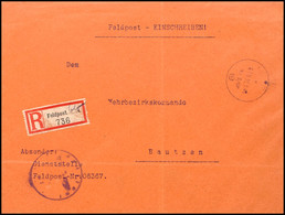 4787 1941, Feldpost-R-Brief Mit Violettem Norm-Stpl. "e 615 15.5.41" Und Feldpost-R-Zettel Mit K-Nr. 615 (= Feldpostamt  - Other & Unclassified