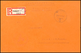 4794 1942, Feldpost-R-Brief Mit Norm-Stpl. "a 282 28.11.42" Und Feldpost-R-Zettel Mit K-Nr. 282 (= Feldpostamt 762 In Ra - Sonstige & Ohne Zuordnung