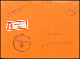 4800 1942, Feldpost-R-Brief Mit Norm-Stpl. "g 420 26.9.42" Und Feldpost-R-Zettel Mit K-Nr.420 B (= Feldpostamt 639 In Tr - Other & Unclassified