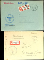 4803 1942/43, 3 Feldpost-R-Briefe Mit K-Nr. 538 Im Norm-Stpl. Und Feldpost-R-Zettel (= Feldpostamt 686) Vom 9.10.42 Im R - Other & Unclassified