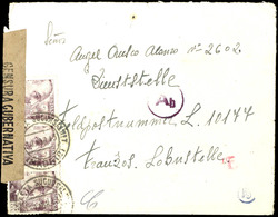 4815 1943, Spanischer Arbeiter In Der Wehrmacht, Brief Mit Spanischer Frankatur über 75 CTS (Mehrfachfrankatur über 25 C - Sonstige & Ohne Zuordnung
