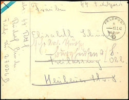 4843 Niederländer In Der Wehrmacht: 1942, SS-Feldpostbrief Mit Normstempel "b 13.3." Und Absendervermerk Mit Feldpostnum - Other & Unclassified