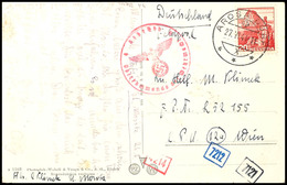 4847 Schweizer In Der Wehrmacht, 1944, Frankierte Karte Aus AROSA 27.VI. Mit OKW-Zensur An Die Feldpostnummer "L 52155"  - Sonstige & Ohne Zuordnung