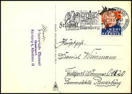 4852 1940, Churchill-Spottkarte Gebraucht Aus NÜRNBERG 5.6. Mit Viel Text An Einen Soldaten Mit Der Feldpostnummer "0182 - Sonstige & Ohne Zuordnung