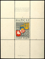 4911 Schongau: 1946, 30 + 170 Pfg. Blockausgabe Auf Weißem Papier, Postfrisch, Pracht, Katalog: Bl.1a ** - Sonstige & Ohne Zuordnung