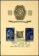 4932 Kupernikus-Block Mit Sonderstempel, Im Rand Mit Stärkeren Knittern Und Bügen, Höher Signiert Mikulski, Katalog: Bl. - Sonstige & Ohne Zuordnung