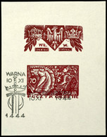 4933 Schlacht Von Warna-Block Mit Sonderstempel, Pracht, Signiert Mikulski, Katalog: Bl.5 O - Sonstige & Ohne Zuordnung