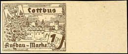 4998 1,50 RM Ungezähnt Vom Rechten Bogenrand, Tadellos Postfrisch, Seltene Marke!, Gepr. Zierer BPP, Katalog: 21wU ** - Cottbus