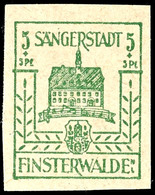 5030 5 Pfg. Schwärzlichsmaragdgrün Auf Dünnem Papier, Postfrisch, Signiert Kunz BPP, Mi. 140.-, Katalog: 3ayy ** - Finsterwalde