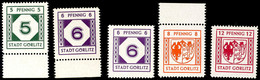 5056 5 Pf. - 12 Pf. Freimarken, 6 Pf. In Beiden Farben, Tadellos Postfrisch, Gepr. Busch BPP Bzw. Kunz BPP, Katalog: 9/1 - Görlitz