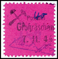 5073 40 Pfg A. Karminlila, Tadelloses Briefstück, Fotobefund Kunz BPP, Mi. 500,-, Katalog: 11b BS - Grossräschen