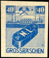 5089 40 Pfg Aufbaumarke, Druck A. Gummiseite, Tadellos Postfrisch, Gepr. Zierer BPP, Mi. 200,- Unterbewertete Abart!, Ka - Grossräschen