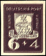 5196 6 + 4 Pfg Violettbraun, Doppeldruck, Postfrisch Gepr. Zierer BPP, Katalog: 2BDD ** - Lübbenau