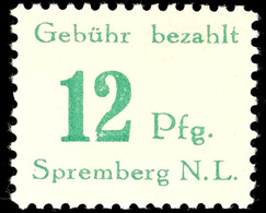 5259 12 Pf. Mit Plattenfehler XII, Postfrisch, Mi. 280,-, Katalog: 24AXII ** - Spremberg