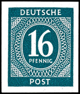 5319 16 Pfg Ziffern, Abart "ungezähnt", Tadellos Postfrisch, Gepr. Schlegel BPP, Mi. 400.-, Katalog: 923U ** - Sonstige & Ohne Zuordnung