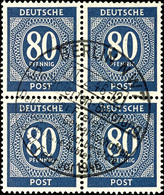 5335 80 Pfg Schwarzgraublau, 4er-Block Mit Sonderstempel "BERLIN / Delegierten-Beratung 11.2.46", Tadellose Erhaltung, T - Sonstige & Ohne Zuordnung