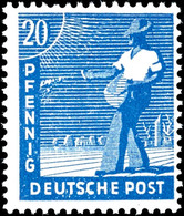 5348 20 Pf. Arbeiter, Graukobalt, Postfrisch, Fotobefund Bernhöft, Mi., Mi. 400.-, Katalog: 950c ** - Sonstige & Ohne Zuordnung