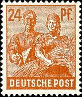 5352 24 Pfg Arbeiter Lebhaftbraunorange, Tadellos Postfrisch, Unsigniert, Fotobefund ArGe Bernhöft (2006), Mi. 200.-, Ka - Sonstige & Ohne Zuordnung