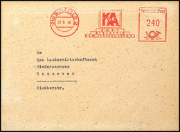 5376 Absenderfreistempel 240 Pfg Als Portogerechte Zehnfachfrankatur Auf Brief Von BIELEFELD 22.6.48 Nach Hannover, Hori - Sonstige & Ohne Zuordnung