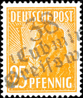 5768 LUBMIN, 25 Pf. Arbeiter, Tadellos Postfrisch, Gepr. Ballschmidt BPP, Katalog: 175IX ** - Sonstige & Ohne Zuordnung