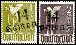 5786 KAMENZ, 1 Mark Und 2 Mark Taube, Tadellos, Gestempelt, Schwarzer Aufdruck,  Gepr. Petzold BPP, Katalog: IaII,IbII O - Sonstige & Ohne Zuordnung