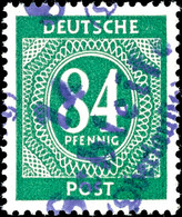 5795 SCHLEIFE (OBERLAUSITZ), 84 Pf. Ziffer, Tadellos Postfrisch, ARGE: 101 (Gruppe: 15), Außerordentlich Selten, Gepr. M - Sonstige & Ohne Zuordnung