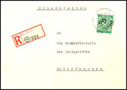 5800 CALVÖRDE, 84 Pf. Ziffer Als EF A. Bedarfs-R.-Brief Nach Nordhausen, Gepr. Böheim BPP, Katalog: IxVIII BF - Sonstige & Ohne Zuordnung