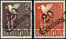 5803 EILENBURG, 2 Und 3 Mark Taube, Tadellos Postfrisch, Gepr. Dr. Böheim/Modry BPP, Katalog: IIb/cIV ** - Sonstige & Ohne Zuordnung