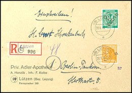 5807 LÜTZEN, 84 Pf. Ziffer Mit 25 Pf. Arbeiter A. R.-Brief Nach Berlin ( Brief Ist 1 Pf. überfrankiert), Gepr. Dr. Modry - Sonstige & Ohne Zuordnung