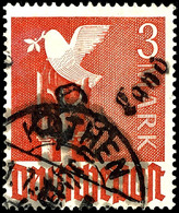 5836 KÖTHEN 2 LAND, 3 Mark Taube, Tadellos, Gestempelt, Gepr.Dr. Modry BPP, Katalog: IIcVIb O - Sonstige & Ohne Zuordnung