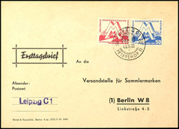 5886 Leipziger Frühjahrsmesse 1951 Komplett, Tadellos Auf FDC Mit Ersttagssonderstempel "LEIPZIG C1", Gepr. Weigelt BPP, - Sonstige & Ohne Zuordnung