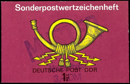 6028 Sondermarkenheftchen 1 Mark Posthorn Mit Violetten Handstempeln "MUSTER" Auf Der 1. Und Zusätzlichen "Neuer Preis 3 - Sonstige & Ohne Zuordnung