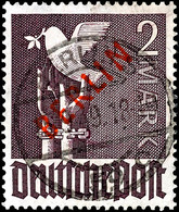 6062 2 Mark Rotaufdruck, Tadellos Mit Vollstempel, Gepr. A. Schlegel BPP, Mi. 280,-, Katalog: 34 O - Sonstige & Ohne Zuordnung