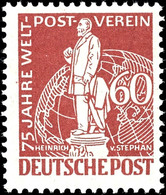 6068 1949, UPU 50 Pf. Tadellos Postfrisch, Gepr. Schlegel D. BPP, Mi. 220.-, Katalog: 39 ** - Sonstige & Ohne Zuordnung