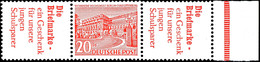 6168 R2+20 Pf.+R2, Berliner Bauten 1952, Waager. Zusammendruck Mit Rechtem Bogenrand, Postfrisch, Mi. 320.-, Katalog: W1 - Sonstige & Ohne Zuordnung