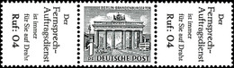 6176 1+R6+ 1Pf., Berliner Bauten 1952, Waager. Zusammendruck, Postfrisch, Mi. 320,-, Katalog: W34 ** - Sonstige & Ohne Zuordnung