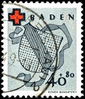 6196 10 Pfg - 40 Pfg Rotes Kreuz, Kompletter Satz Zu Vier Werten, Tadellos Gestempelt, Fotobefund H.-D. Schlegel BPP (20 - Sonstige & Ohne Zuordnung