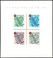 6202 Rotkreuzblock In Type II/IV Tadellos Postfrisch Ohne Gummi, Wie Verausgabt, Tiefst Gepr. Schlegel BPP, Mi. 140,-, K - Sonstige & Ohne Zuordnung