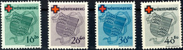 6215 10 + 20 - 40 + 80 Pfg Rotes Kreuz Komplett, Tadellos Postfrisch, Unsigniert, Mi. 160.-, Katalog: 40/43A ** - Sonstige & Ohne Zuordnung