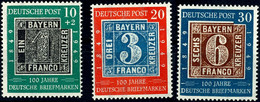 6458 10 Pfg Bis 30 Pfg "100 Jahre Briefmarken", Mit 3 Werten Kompletter Satz, Tadellos Postfrisch, Mi. 100.-, Katalog: 1 - Sonstige & Ohne Zuordnung