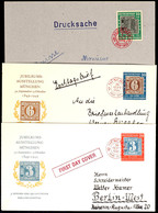 6462 100 J. Briefmarke, 20 Und 30 Pf. Je Als EF A. Portogerechten FDC Und 10 Pf. A. Drucksache In Die Schweiz, Alle Mit  - Sonstige & Ohne Zuordnung