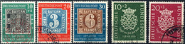 6465 10 Pfg - 30 Pfg 100 Jahre Briefmarke Und 10 Pfg Und 20 Pfg Bachsiegel, Zwei Komplette Sätze, Tadellos Gestempelt, M - Sonstige & Ohne Zuordnung