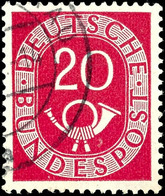 6492 20 Pfg Posthorn Mit Wz. 4Z, Tadellos Rundgestempelt, Tiefst Gepr. H.-D. Schlegel BPP Mit Fotobefund, Mi. 600.-, Kat - Sonstige & Ohne Zuordnung
